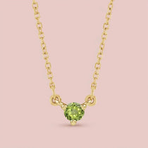 Mini peridot necklace in 14K gold variant--14K-rose-gold, variant--14K-yellow-gold, variant--14K-white-gold, variant--Sterling-silver