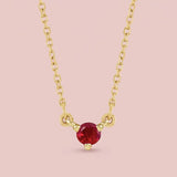 Mini ruby necklace in 14K gold  variant--14K-rose-gold,  variant--14K-yellow-gold,  variant--14K-white-gold, variant--Sterling-silver