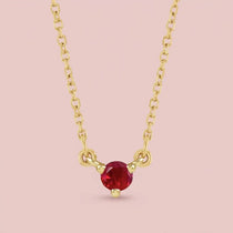 Mini ruby necklace in 14K gold variant--14K-rose-gold variant--14K-white-gold variant--14K-yellow-gold variant--Sterling-silver variant--Ruby