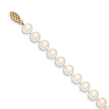 Knotted Pearl Necklace with 14K yellow gold filigree clasp