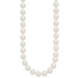 White freshwater cultured pearl necklace, 18 inches
