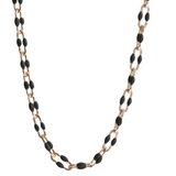 Black Enamel Gold-fill Bracelet