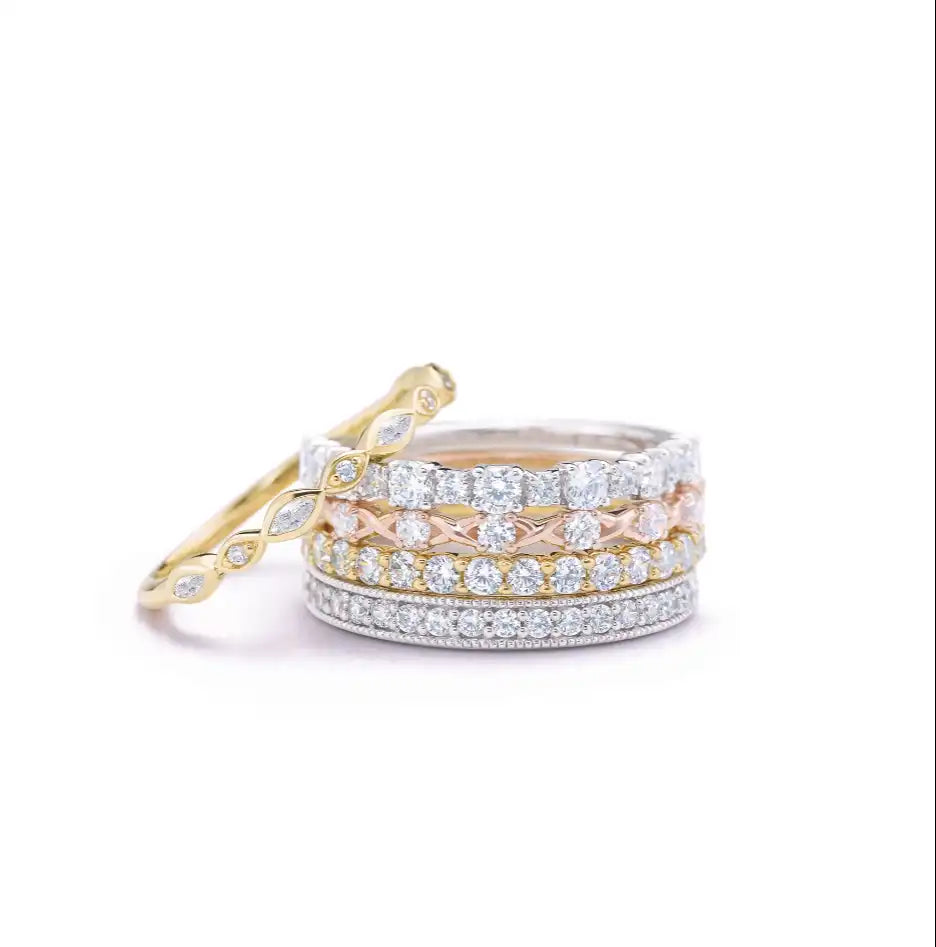Milgrain Diamond Anniversary Band