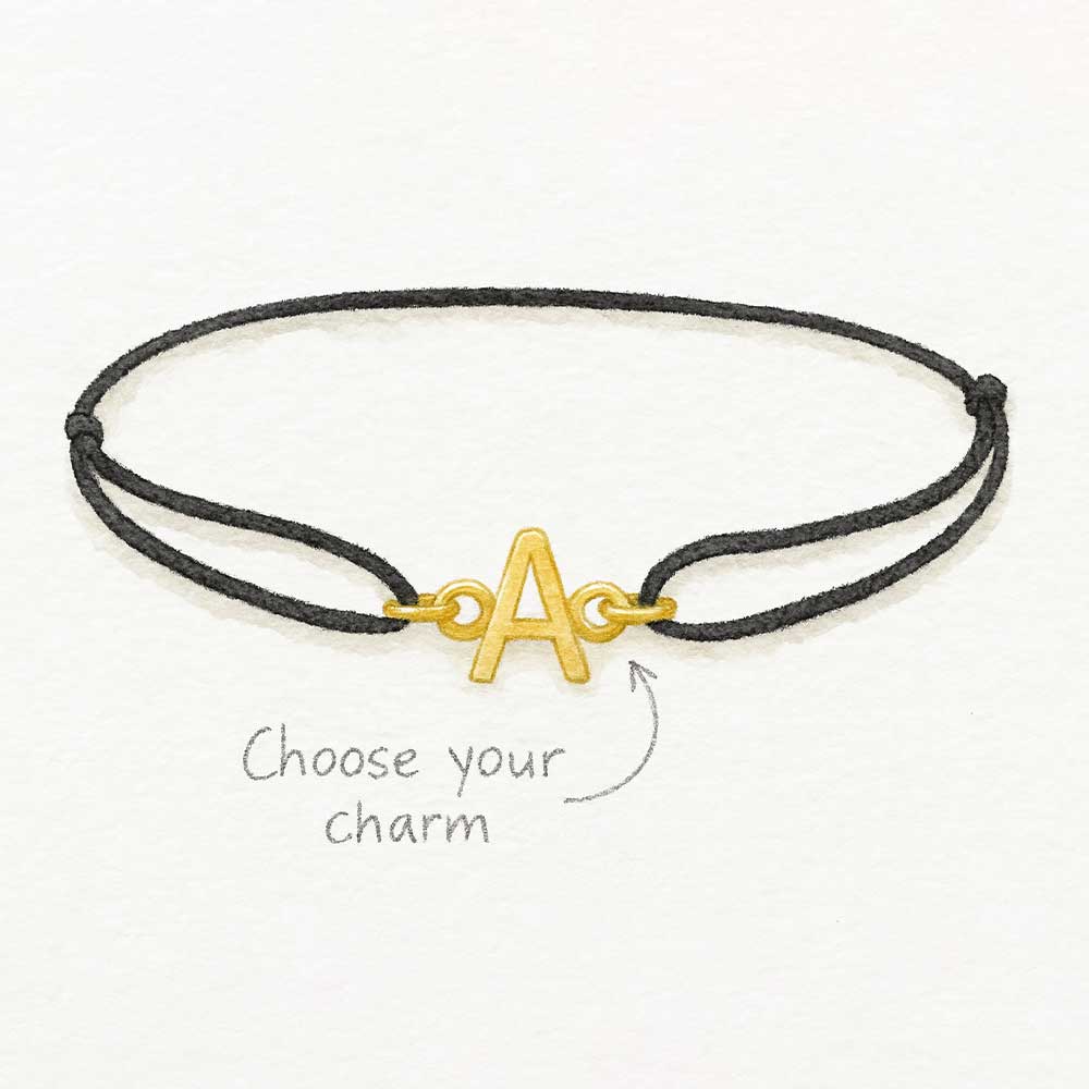 Custom sillk charm brcelet illustration