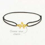 Custom silk charm bracelet illustration