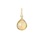 Gift-ready Small Gold-fill Citrine briolette charm USA