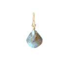 Gift-ready Small Gold-fill Labradorite briolette charm USA