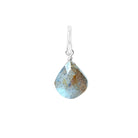 Gift-ready Small Sterling silver Labradorite briolette charm USA
