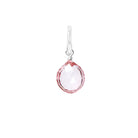 Gift-ready Small Sterling silver Pink Topaz briolette charm USA