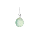 Gift-ready Small Sterling silver Prehnite briolette charm USA