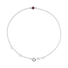 Sterling silver Garnet bracelet, Sterling silver Garnet birthstone bracelet, Sterling silver Garnet gemstone bracelet