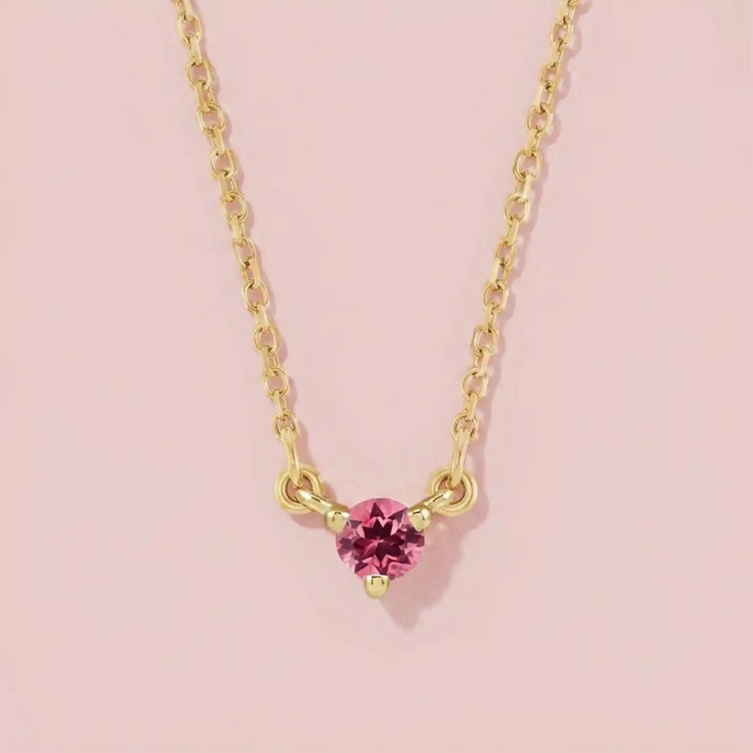 Mini tourmaline necklace in 14K gold variant--14K-rose-gold, variant--14K-yellow-gold, variant--14K-white-gold, variant--Sterling-silver