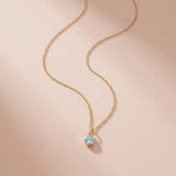 Zircon birthstone necklace, a meaningful zodiac piece for birthday gifting