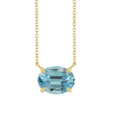 Sparkling zircon December birthstone necklace variant--14K-yellow-gold variant--Zircon