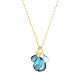 Nora Moonlit Blues Trio Necklace
