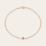 minimal alexandrite gemstone bracelet rose gold variant--14K-rose-gold variant--Alexandrite