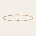 minimal alexandrite gemstone bracelet