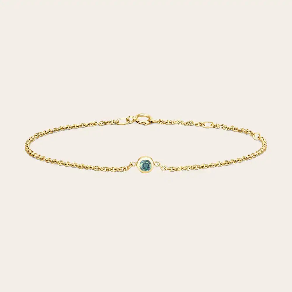 handmade alexandrite bracelet yellow gold variant--14K-yellow-gold variant--Alexandrite