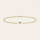 handmade alexandrite bracelet yellow gold variant--14K-yellow-gold variant--Alexandrite