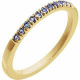 Natural alexandrite birthstone ring in 14K yellow gold