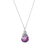 Natural amethyst pendant necklace in sterling silver variant--Amethyst variant--Sterling-silver