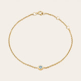 minimalist aquamarine bracelet yellow gold variant--14K-yellow-gold variant--Aquamarine