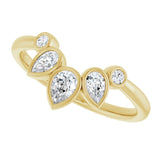 Yellow Gold Bezel Set Diamond Wedding Band variant--14K-yellow-gold variant--Diamond-Lab variant--Diamond-Nat
