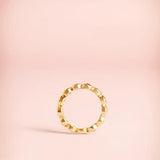Handmade ruby eternity ring for stacking or gifting