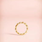 Handmade ruby eternity ring for stacking or gifting