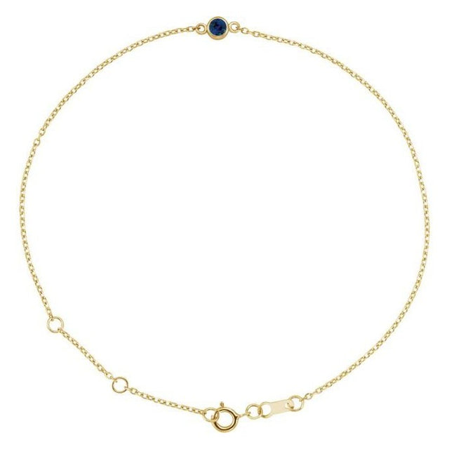 Bezel-Set Sapphire Bracelet - erin gallagher