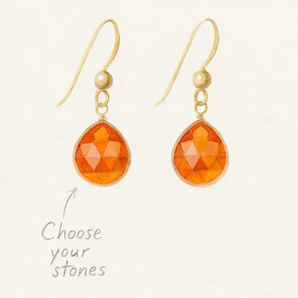 Custom Gemstone Earring