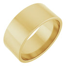 8mm gold cigar band worn on hand for scale