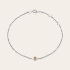 14K yellow gold Citrine bracelet, 14K yellow gold Citrine birthstone bracelet, 14K yellow gold Citrine gemstone bracelet