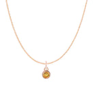 Citrine birthstone necklace, a meaningful zodiac piece for birthday gifting