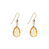 Fine jewelry citrine earrings crafted in solid yellow gold variant--14K-yellow-gold variant--Citrine