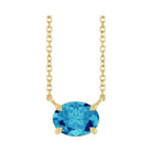 Sparkling zircon December birthstone necklace