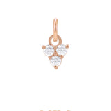 Minimal diamond cluster charm in 14K rose gold variant--14K-rose-gold
