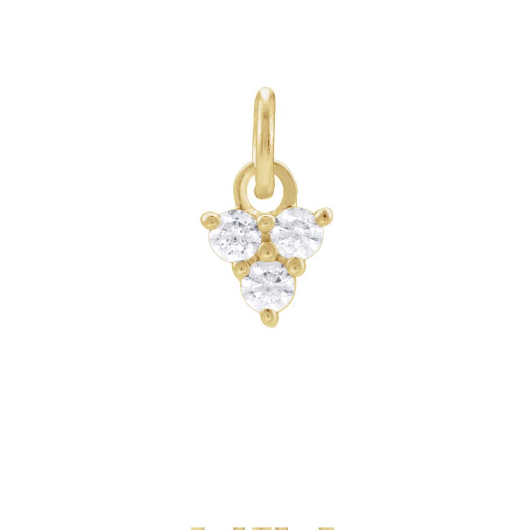 Diamond trinity charm in 14K yellow gold variant--14K-yellow-gold