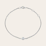 14K white gold delicate diamond stacking bracelet white gold variant--14K-white-gold variant--Diamond