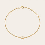 minimalist diamond bracelet yellow gold variant--14K-yellow-gold variant--Diamond