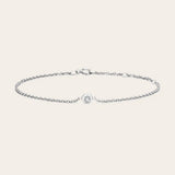 diamond bezel set bracelet in 14K yellow gold white gold variant--14K-white-gold variant--Diamond