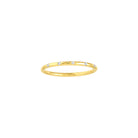 Diamond Station Band in 14K gold with five natural diamonds (~0.03 CTW), slim stackable