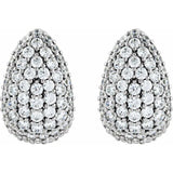1.75CT Lab-Grown Diamond Teardrop Earrings in 14K White Gold variant--14K-white-gold