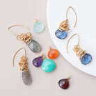  earrings, gemstone earrings, birthstone earrings