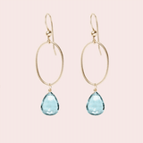 Birthstone Hoop Earring