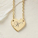 14K yellow gold engraved heart necklace front view variant--mczr_price_600