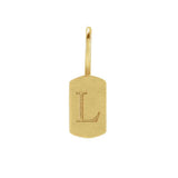 Engraved Mini Dog Tag Charm