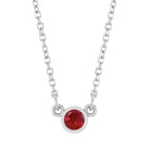 Everyday ruby necklace 16 inch chain