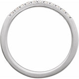 French-set diamond ring for stacking in white gold variant--14K-white-gold