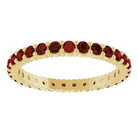 Eco-friendly packaging with handcrafted Garnet stacking ring in focus.